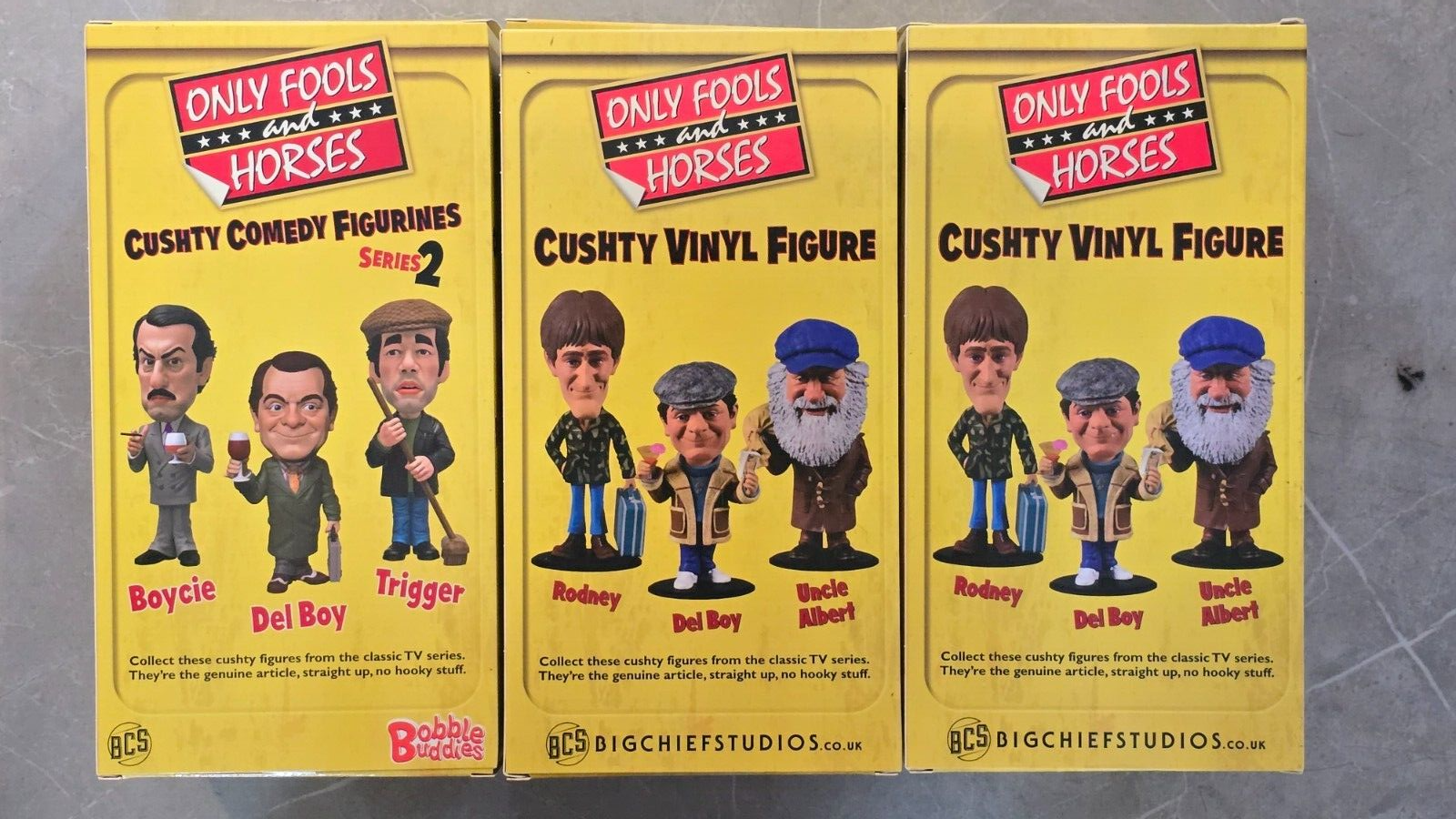 UNCLE ALBERT GOLD DEL BOYCIE Only Fools &Horses Cushty Vinyl Figure Bobble Head