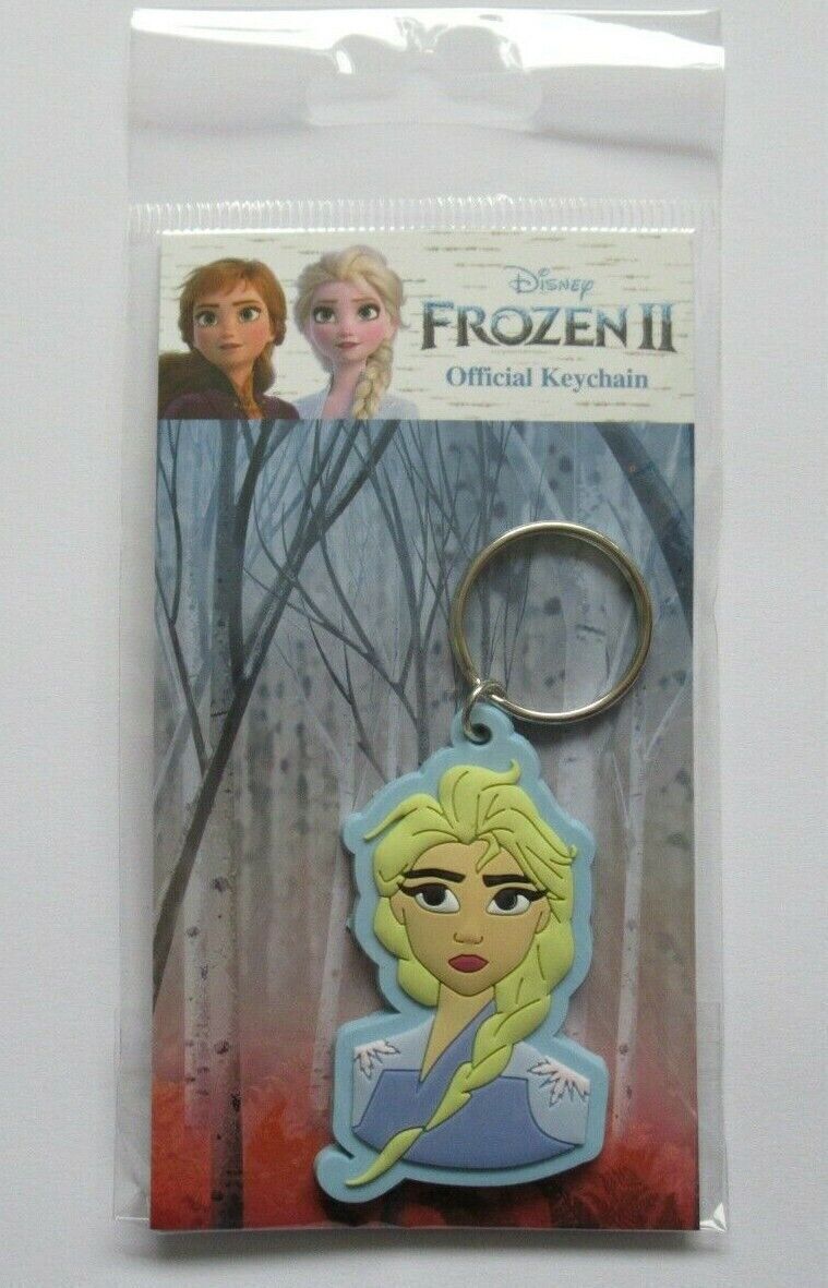 Disney 2D Keyrings/Keychains Frozen 2 Rubber  - 6 Assorted  (Select your Design)