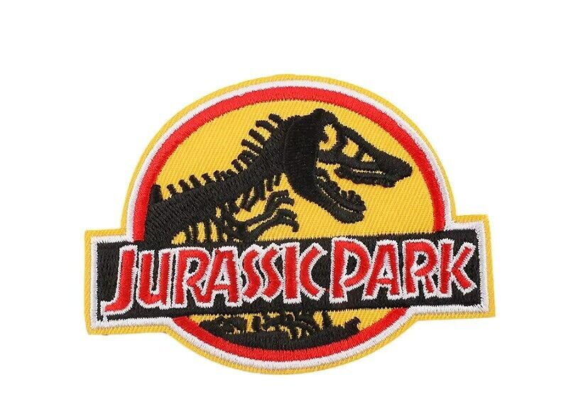 JURASSIC PARK Patch Embroidered Badge Iron Sew On Clothes T Shirt Bag