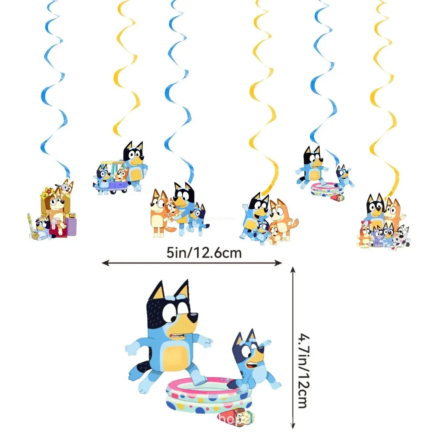 Bluey Balloon Party Birthday Decorations Boys Girls Balloons Bingo Coco Cbeebies