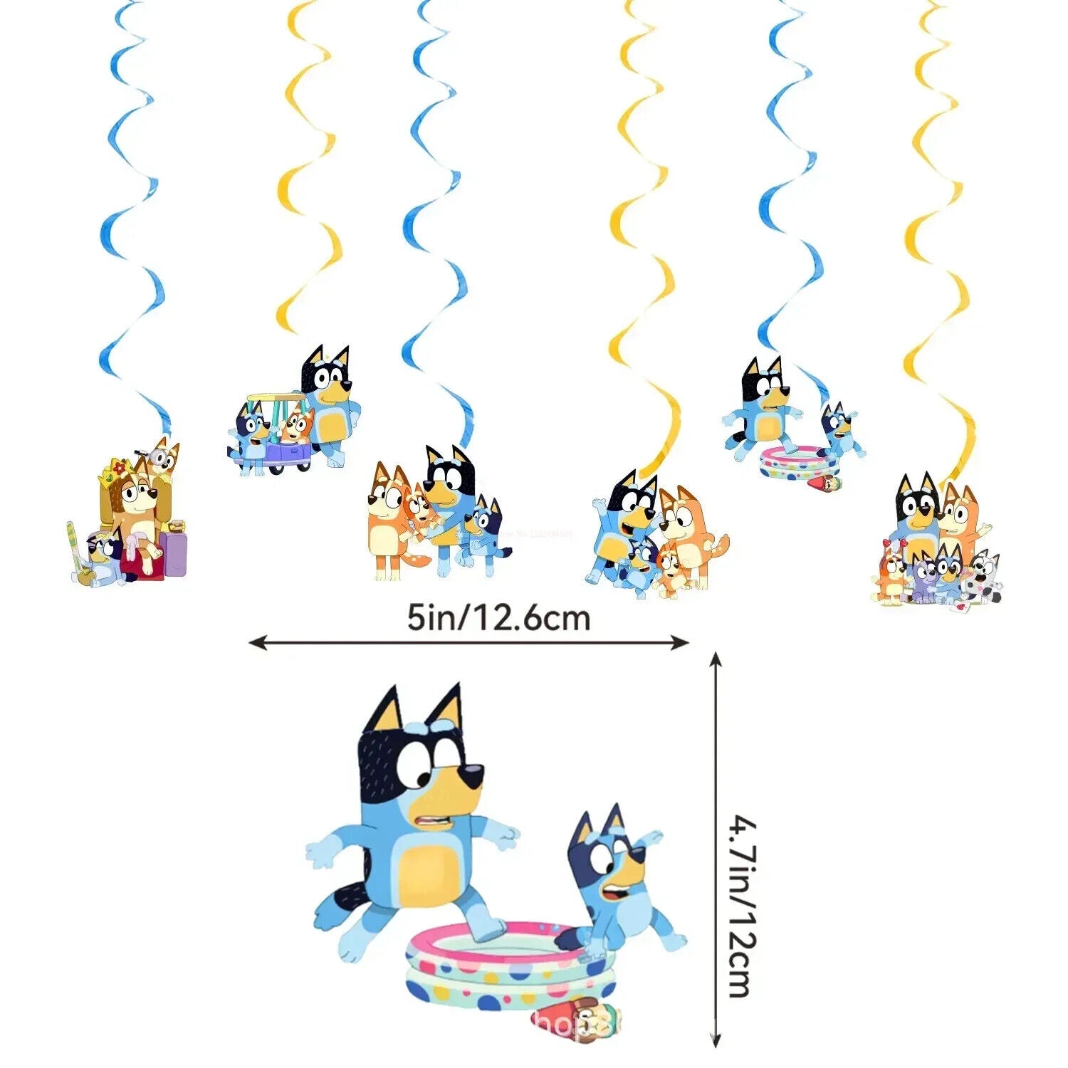 Bluey Balloon Party Birthday Decorations Boys Girls Balloons Bingo Coco Cbeebies