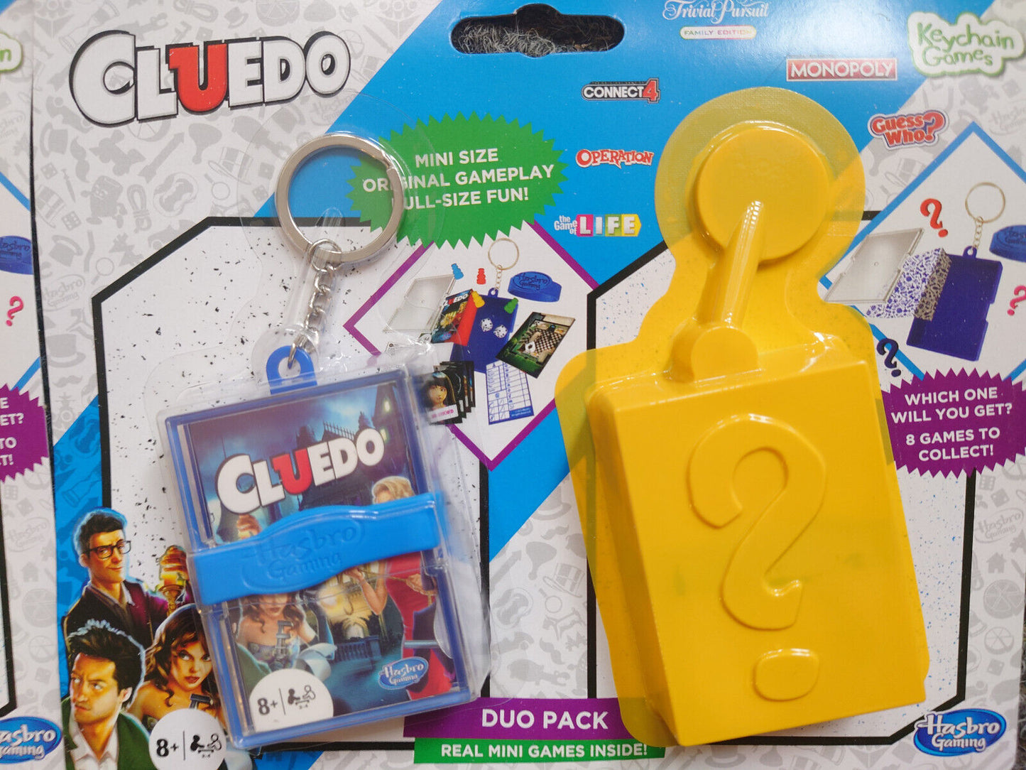 Hasbro Keychain Mini Travel Game MONOPOLY CLUEDO LIFE DUO PACK YOU CHOOSE MYSTER