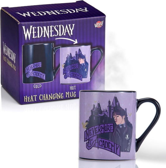 Wednesday ADDAMS NEVERMORE ACADEMY Heat Changing Ceramic Mug Cup Tea Coffee