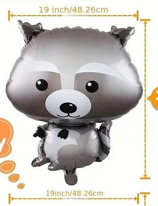 SQUIRREL FOX RACOON HEDGEHOG WOODLAND Large Balloons Animal Wild Animal
