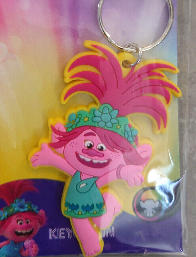 Trolls 2 Keyring Keychain Poppy Barb Branch Prince World Tour BAND TOGETHER RING