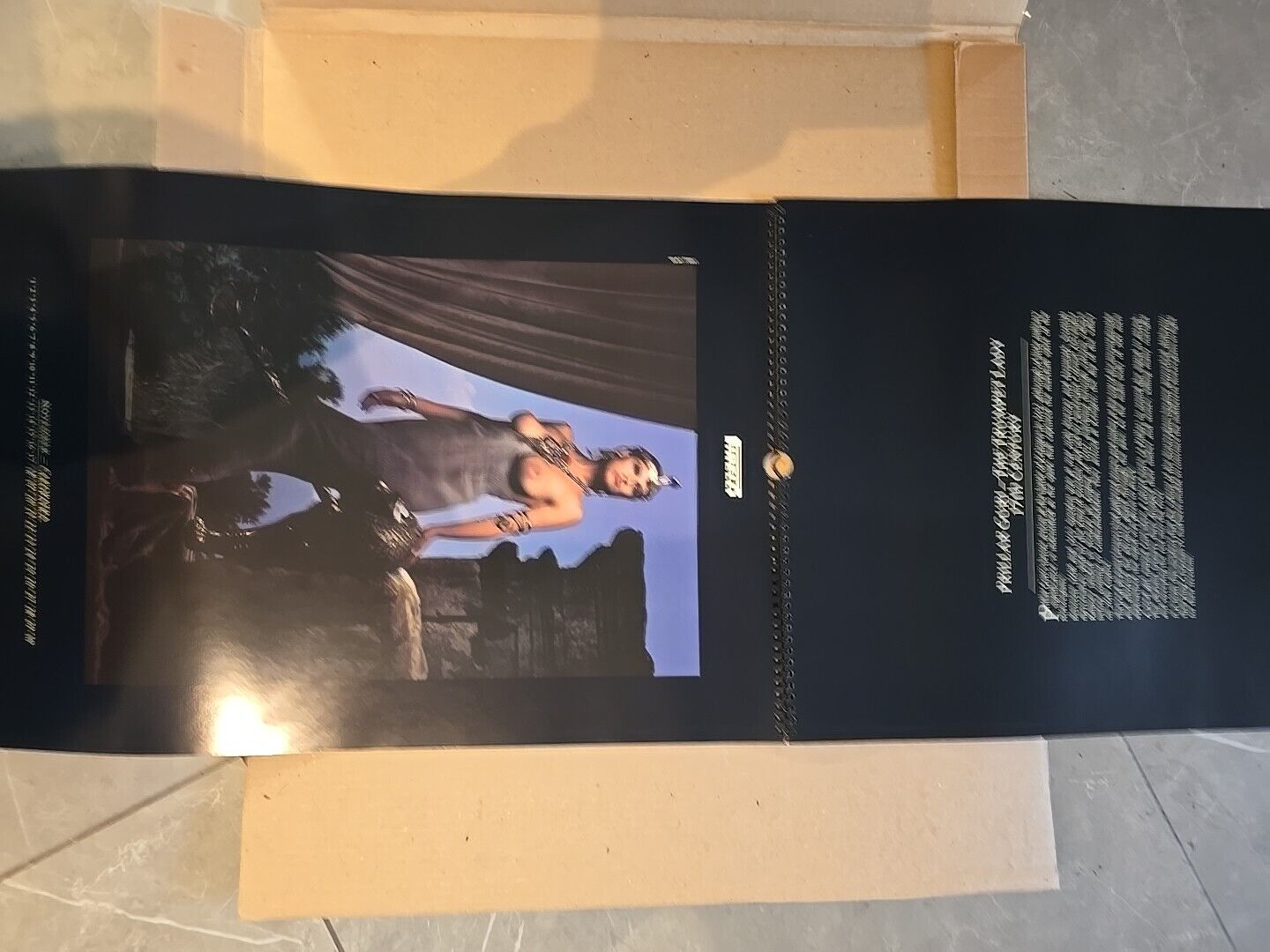 LARGE The Pirelli Calendar 1991 Original Box Casing Stunning Art Work Quality