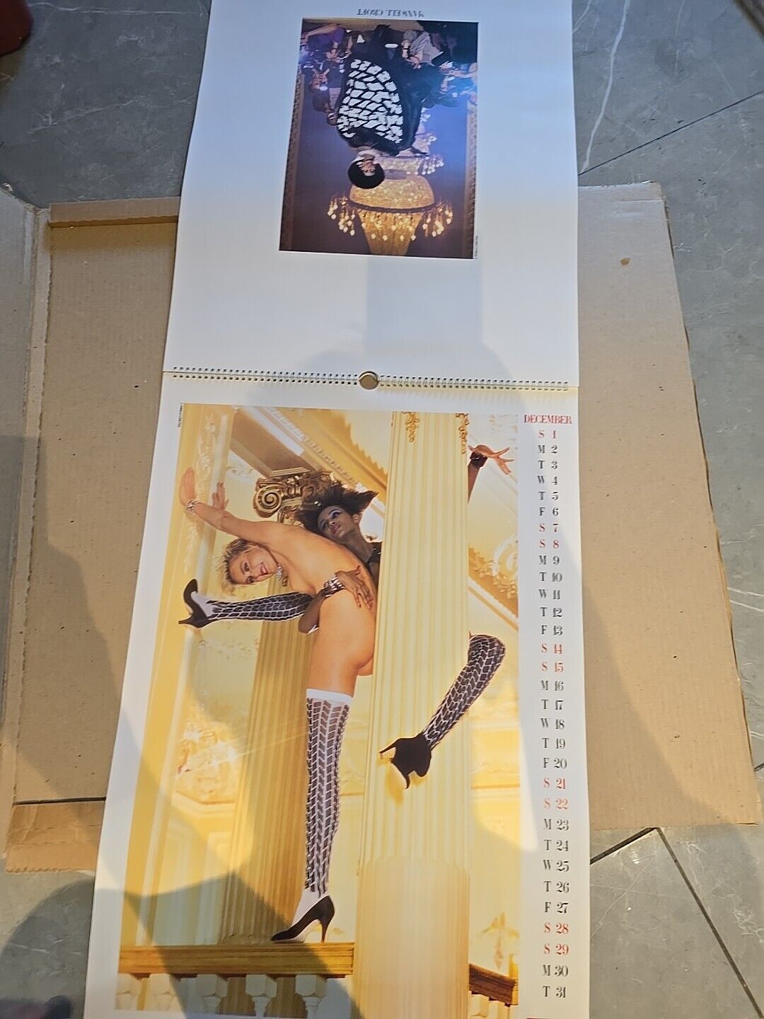 Vintage 1985 PIRELLI CALENDER Top 1980s Clothing Designer Conran Zandra Rhodes