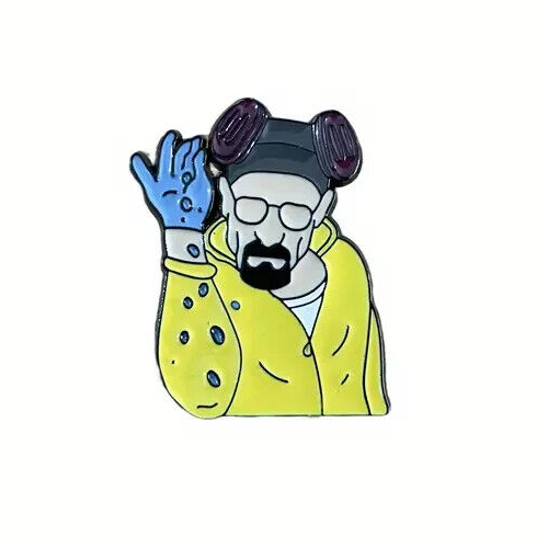 Breaking Bad Walter White Heisenberg Enamel Pin Badge Funny Cool Salt Bae