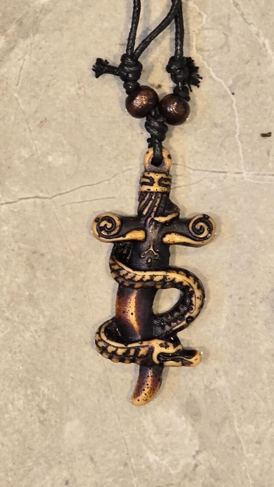 Beach Skull Witch Punk Retro necklace Pendant for Men Women Rock Funky Style