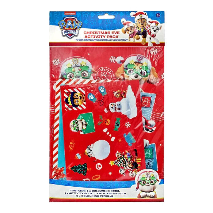 Paw Patrol Christmas Eve Activity Pack Arts Crafts Stickers Pencils NICKELODEON