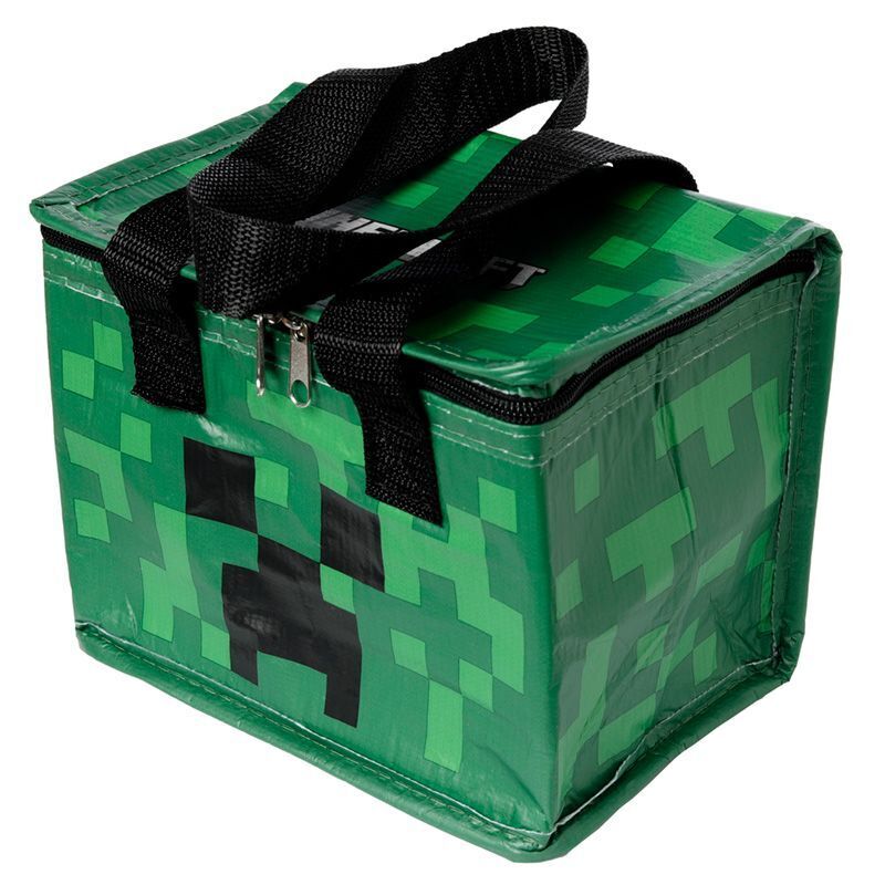 Lunch Bags Insulated Cool Bag School Lunch Box ASTERIX PAC-MAN MINECRAFT STACKED