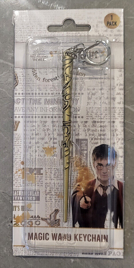 Harry Potter Wand Keyring Keychain Wizard Merchandise Emblems Gift Magic