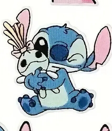STITCH ANGEL EMBROIDERED BADGE SEW ON IRON ON PATCH LILO AND STITCH