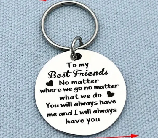 VALENTINES To My Best FriendS Novelty Friendship Keyring Her Bestie GIRLFRIEND