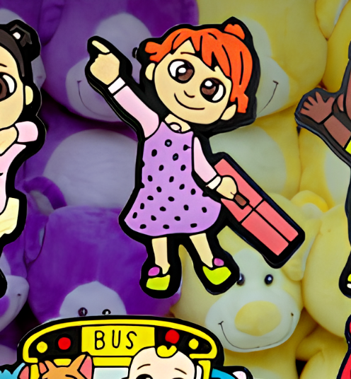 COCOMELON SHOE CHARM Clog Shoe TV Movies Film Character JIBBITZ BUS KIDS