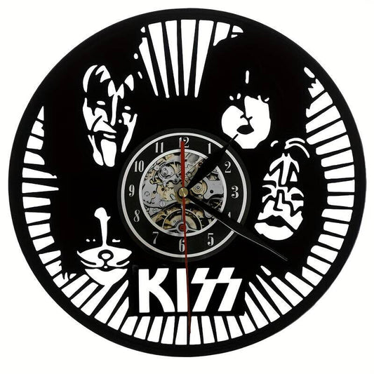 Kiss Vinyl Record Wall Art Clock Band british rock 12 Inch LP collectible Xmas