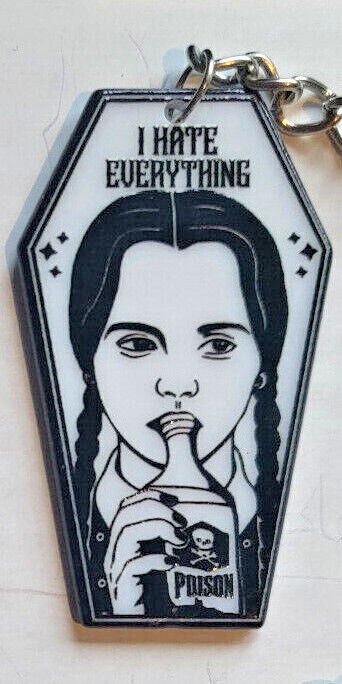 Wednesday Addams keyring Keychain The Addams Family Toy Kid Gift Netflix Horror