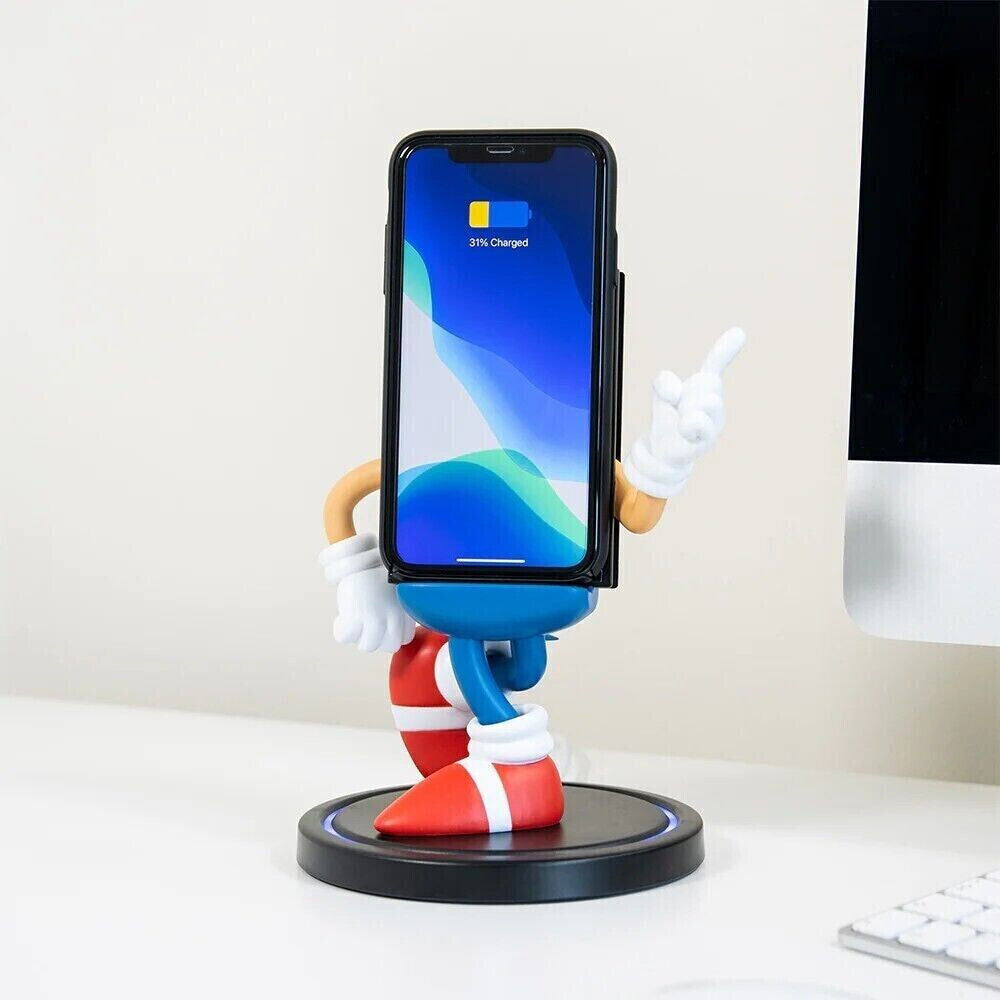 Power Idolz-Wireless Charger Phone Holder by Numskull - Sonic The Hedgehog SEGA 
