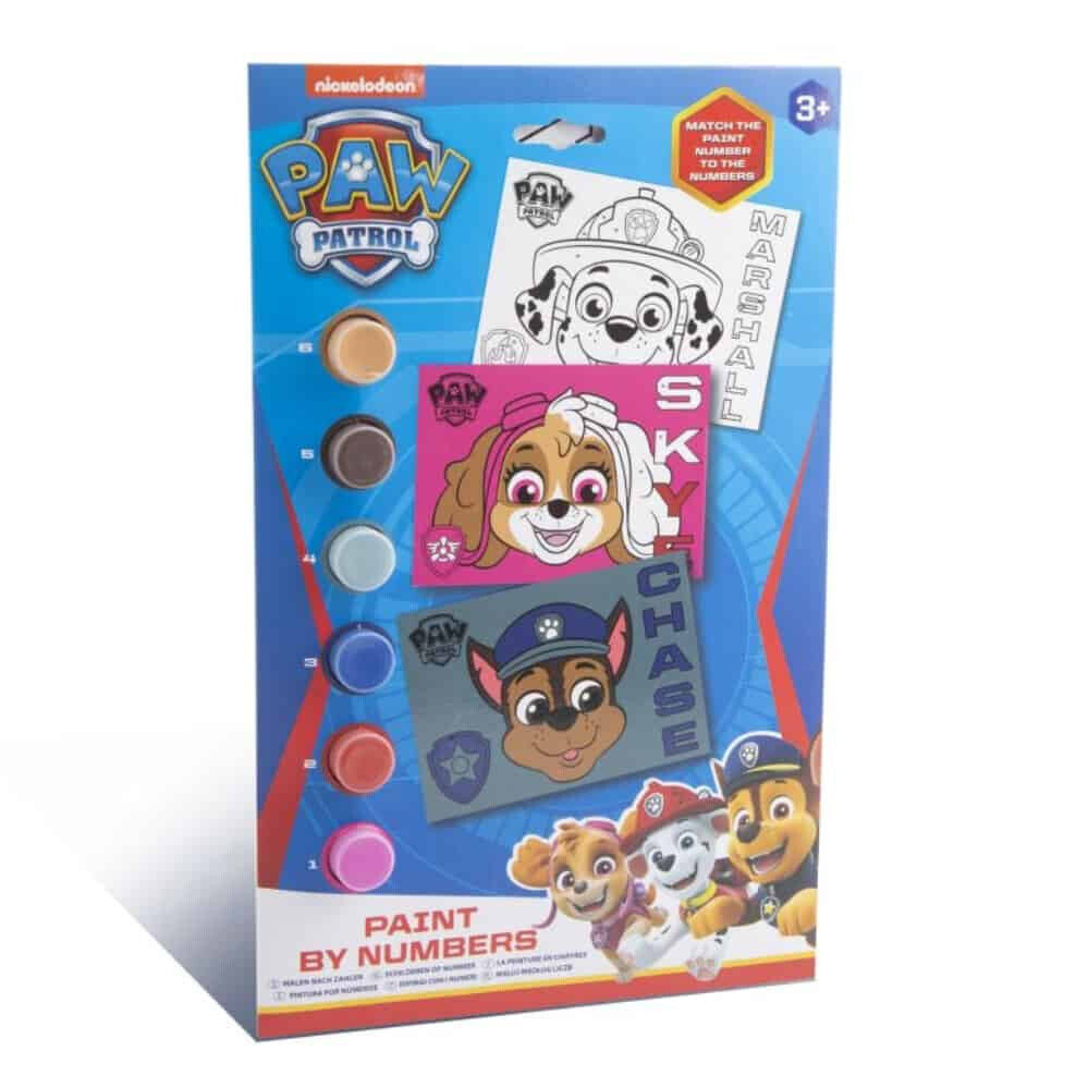 PAW PATROL PAINT BY NUMBERS CRAFT PAINTING ACTIVITY SET PAINT YOUR FAV PUPS