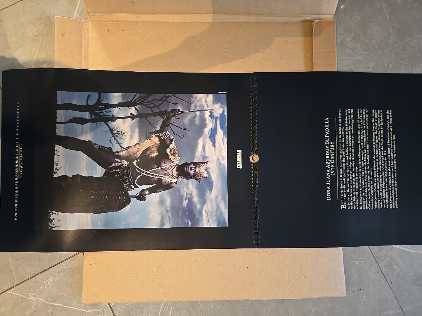 LARGE The Pirelli Calendar 1991 Original Box Casing Stunning Art Work Quality