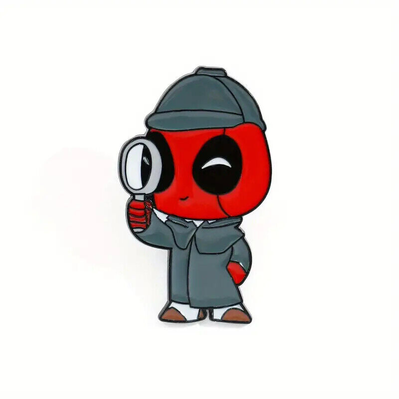 DEADPOOL Metal Enamel Pin Badge Retro Kids Adult Teen Action Fun Marvel