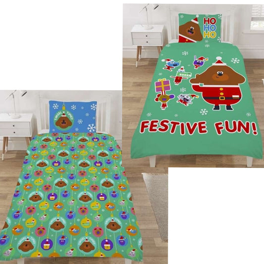 HEY DUGGEE Single Bed Duvet Cover Pillowcase Reversible Bedding Set 200x135cm UK
