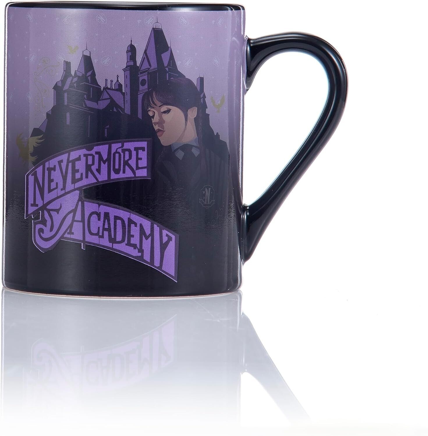 Wednesday ADDAMS NEVERMORE ACADEMY Heat Changing Ceramic Mug Cup Tea Coffee