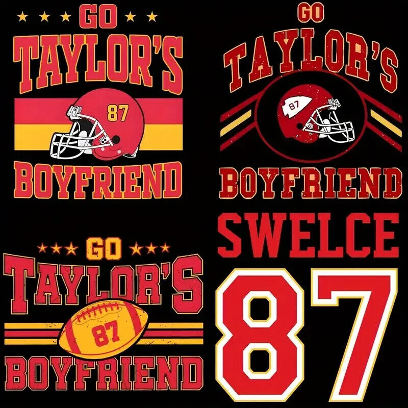 TAYLOR SWIFT BOYFRIEND IRON ON TRANSFER 87 CHIEFS TRAVIS KELCE KANSAS FOOTBALL