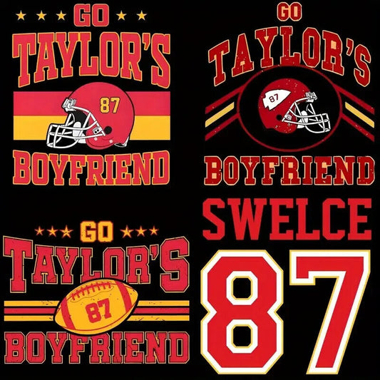 TAYLOR SWIFT BOYFRIEND IRON ON TRANSFER 87 CHIEFS TRAVIS KELCE KANSAS FOOTBALL