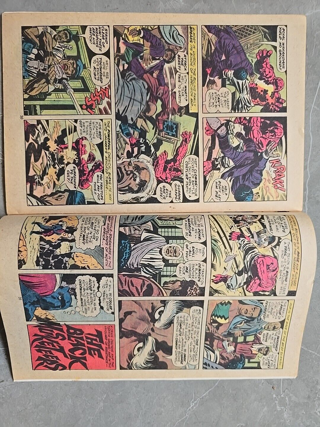 Black Panther #8 Marvel (1977) Jack Kirby story art BRONZE AGE WARRIOR YELLOW