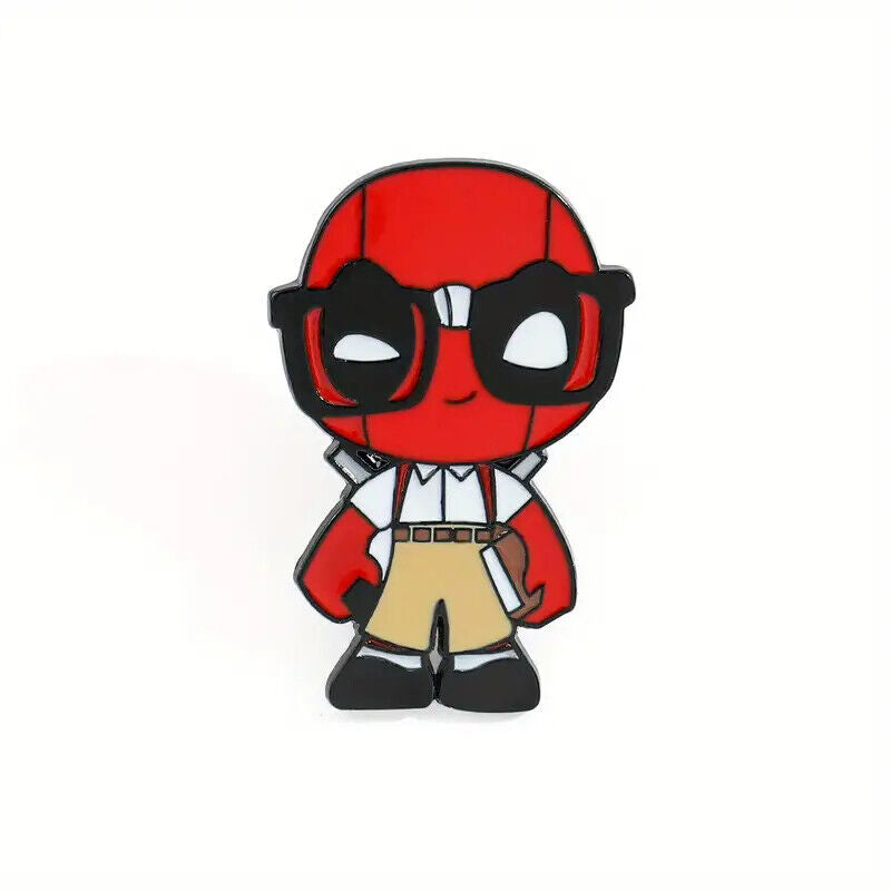 DEADPOOL Metal Enamel Pin Badge Retro Kids Adult Teen Action Fun Marvel