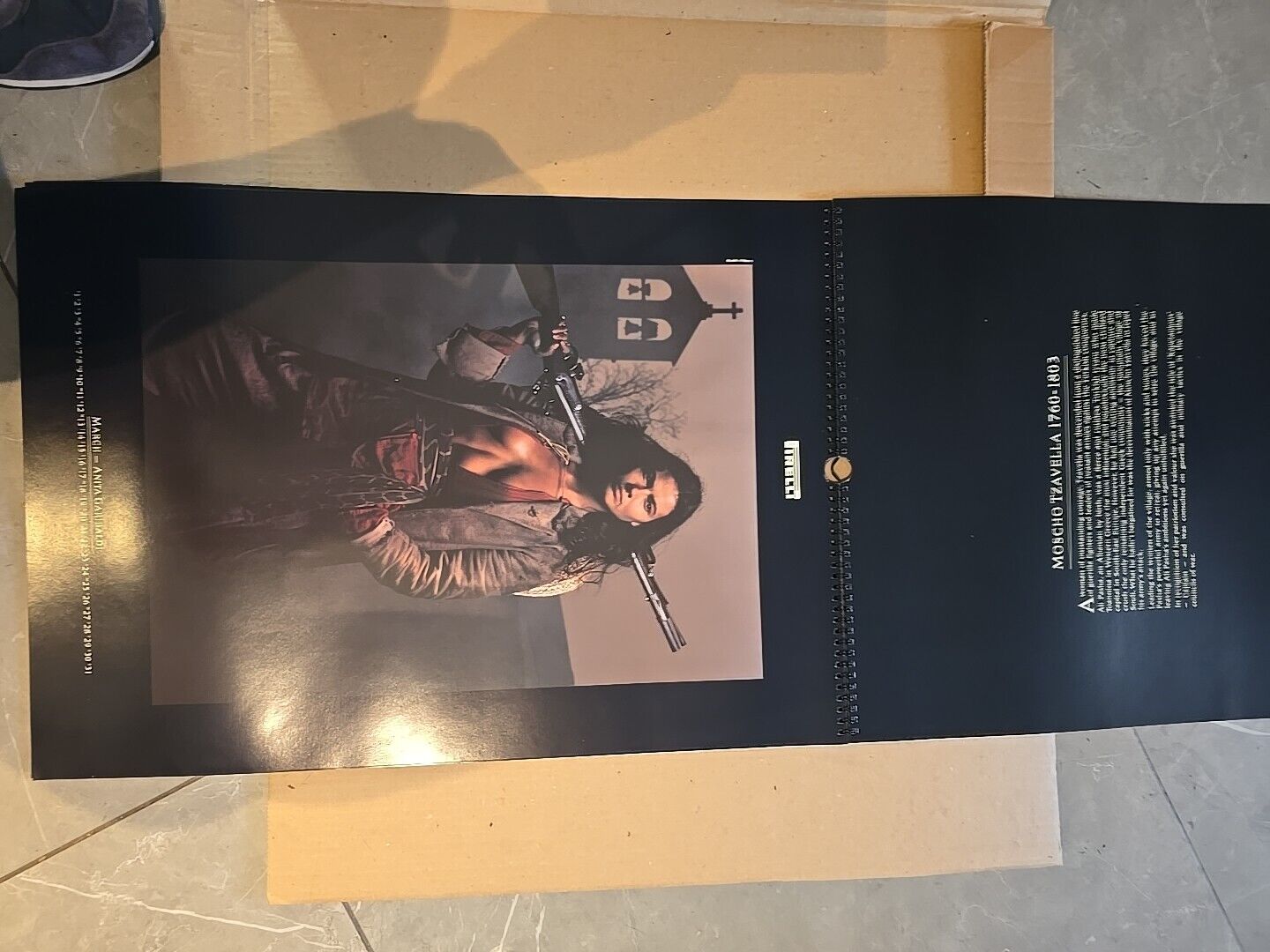 LARGE The Pirelli Calendar 1991 Original Box Casing Stunning Art Work Quality