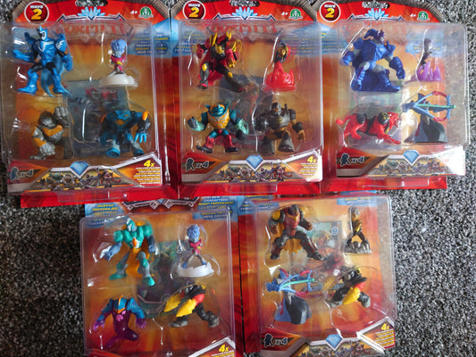 Gormiti Deluxe Articulated  Mini 4" Action Figures - 4 Pack CHOOSE YOUR SET
