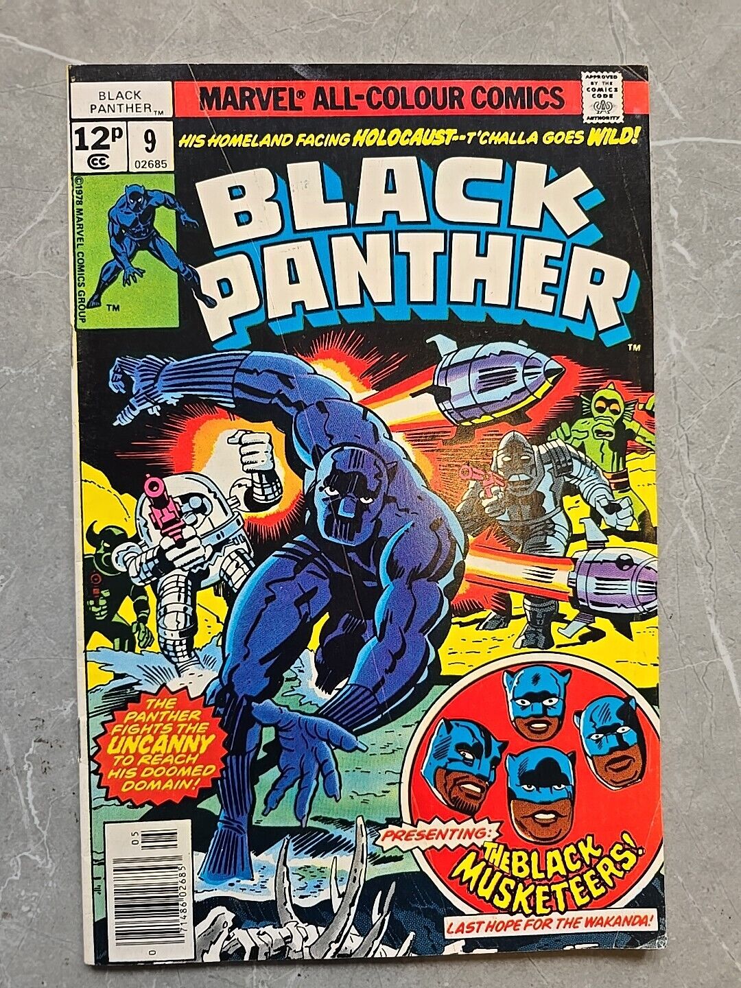 BLACK PANTHER #9 VF (8.0) MARVEL COMICS MAY 1978 MUSKETEERS WAKANDA HOLOCAUST