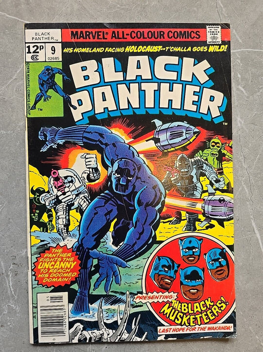 BLACK PANTHER #9 VF (8.0) MARVEL COMICS MAY 1978 MUSKETEERS WAKANDA HOLOCAUST