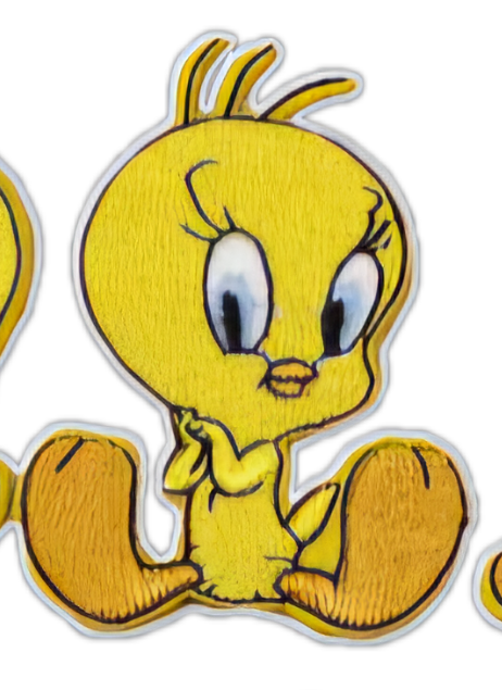 Looney Tunes Tweetie Pie Patch Embroidered Badge Iron Sew On Clothes T Shirt Bag