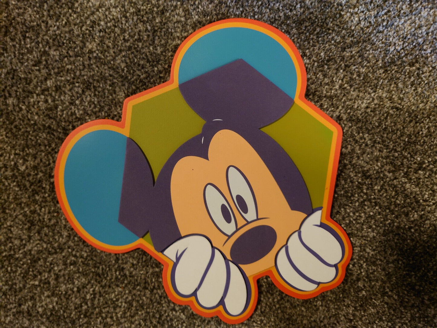 Disney Mickey Mouse 3 x Large 3D Foam Wall Decoration Stickers 30cm childrens