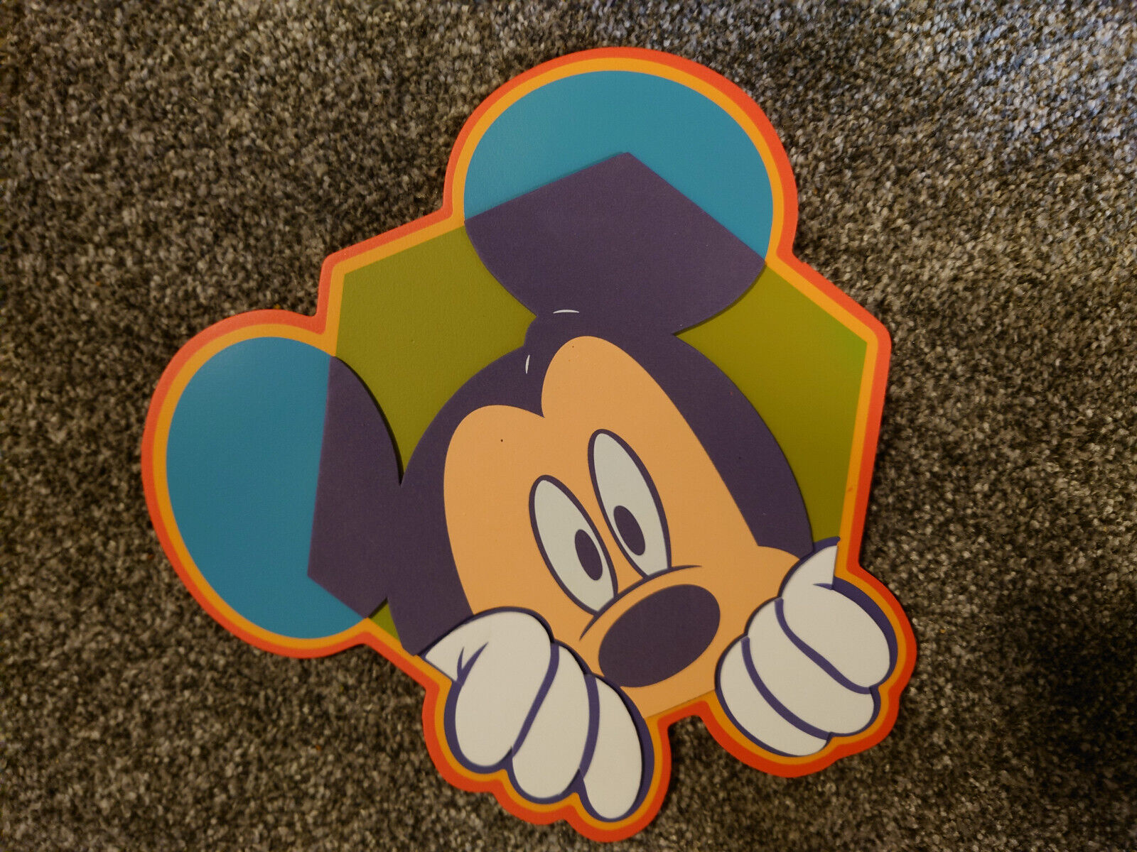 Disney Mickey Mouse 3 x Large 3D Foam Wall Decoration Stickers 30cm childrens