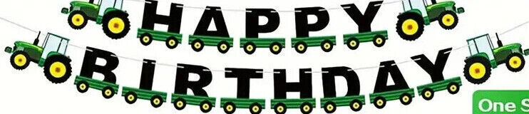 Tractor Train Balloon Party Birthday Decorations Boys Balloons Green KIDS FARM