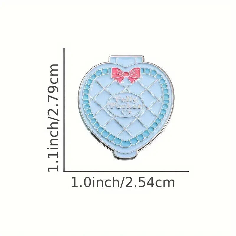 POLLY POCKET Pin Badge Enamel Character Brooch CARTOON KIDS