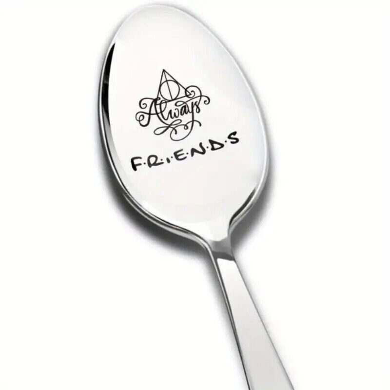 FRIENDS JOEY DONT SHARE FOOD Spoon ICE CREAM COFFEE SUNDAE SILVER DESERT GIFT