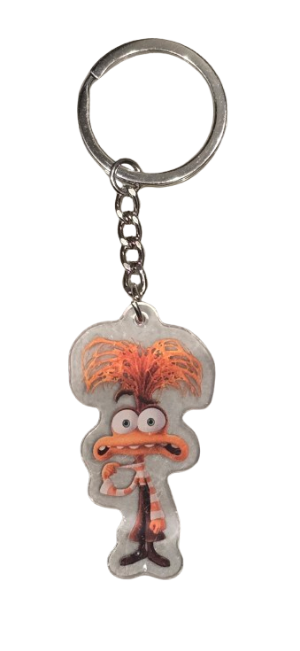 INSIDE OUT 2 Keyring BagTag Dangle Keychain ANXIETY ENVY ACRYLIC ENNUI NETFLIX