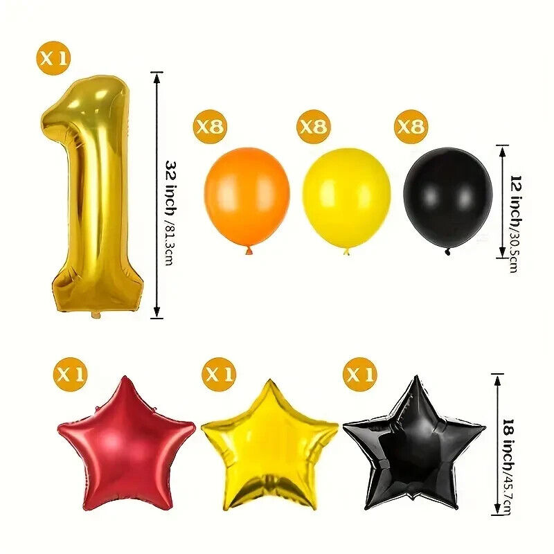Tractor Birthday Party Decorations Balloons Digger Truck Construction