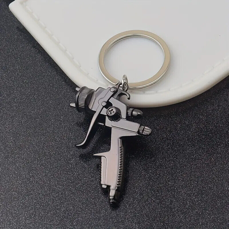 SPRAY GUN TATTOO Adult Charm Toy KEYRING KEYCHAIN GRAFFITI ART