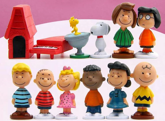 Peanuts Snoopy Cake Topper Toys Figures Kids Birthday baking Decoration Party