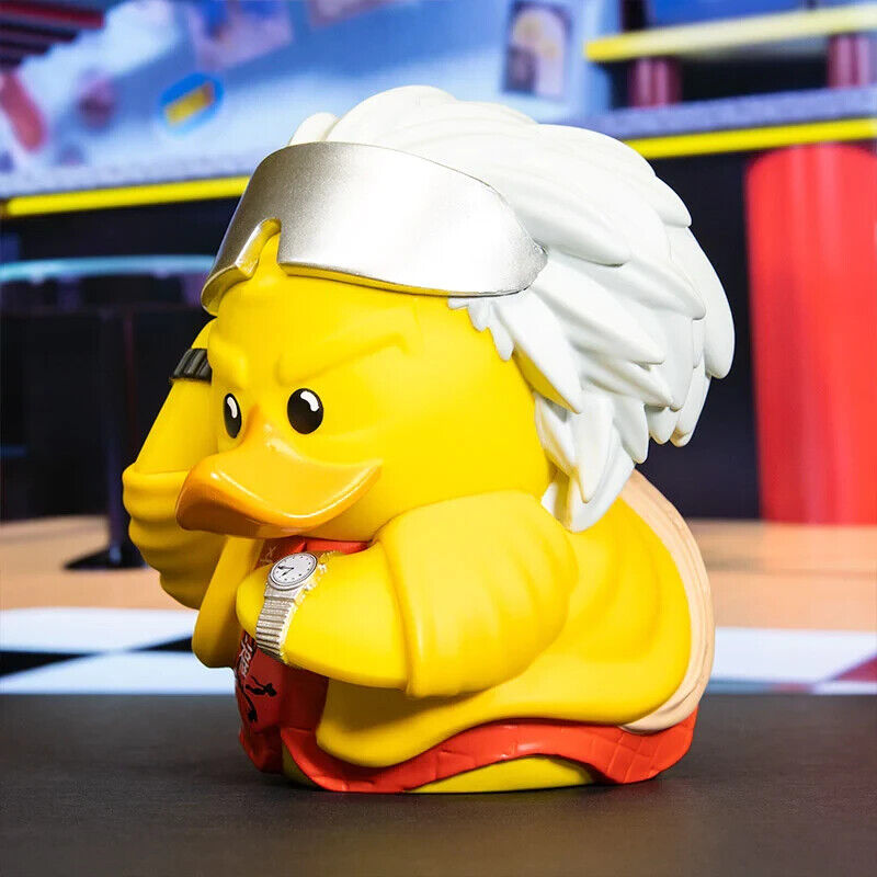 TUBBZ BACK TO THE FUTURE DOC BROWN 2015 COLLECTIBLE DUCK Figurine RARE NEW