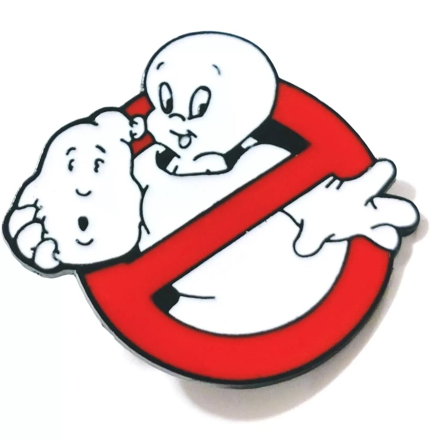 Casper The Friendly Ghost Ghostbusters costume LOGO Large Enamel pin badge MOVIE