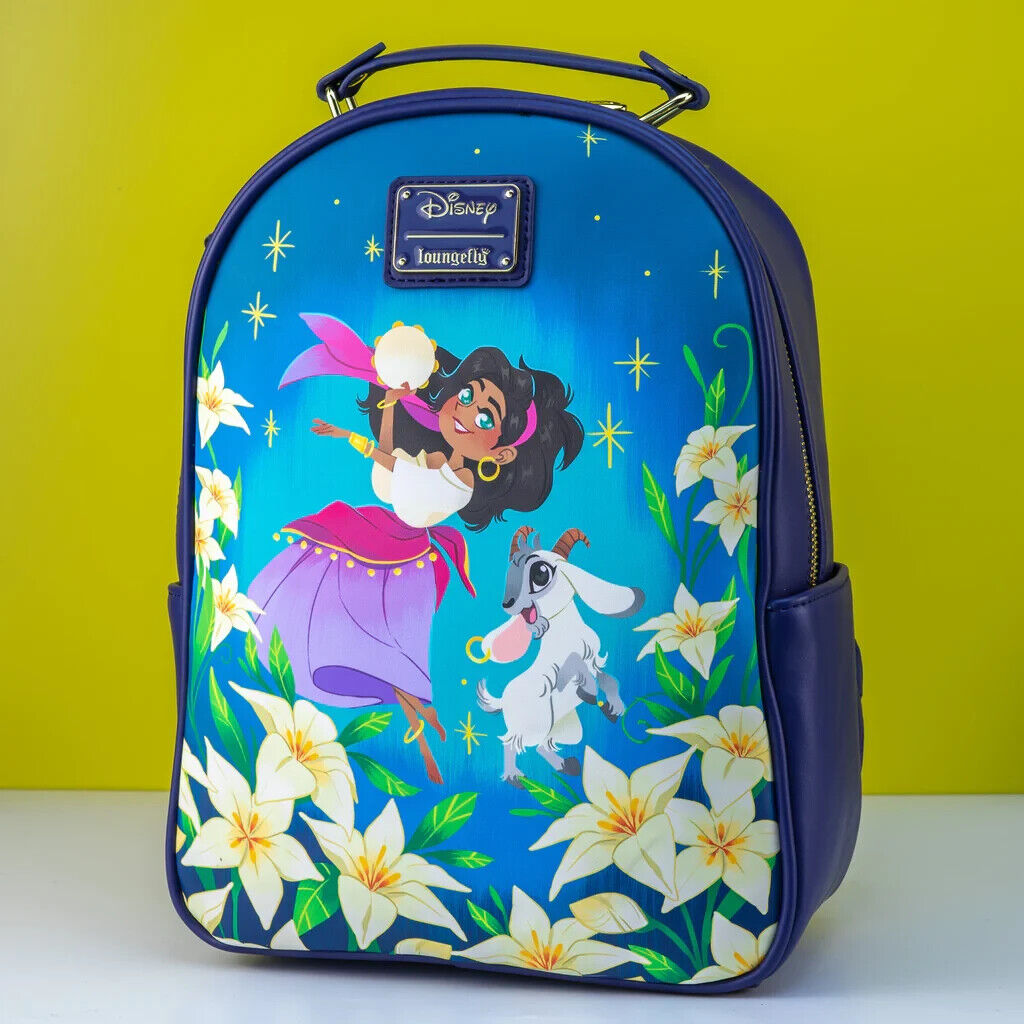 Loungefly x Disney Hunchback of Notre Dame Esmeralda Mini Backpack QUASIMODO