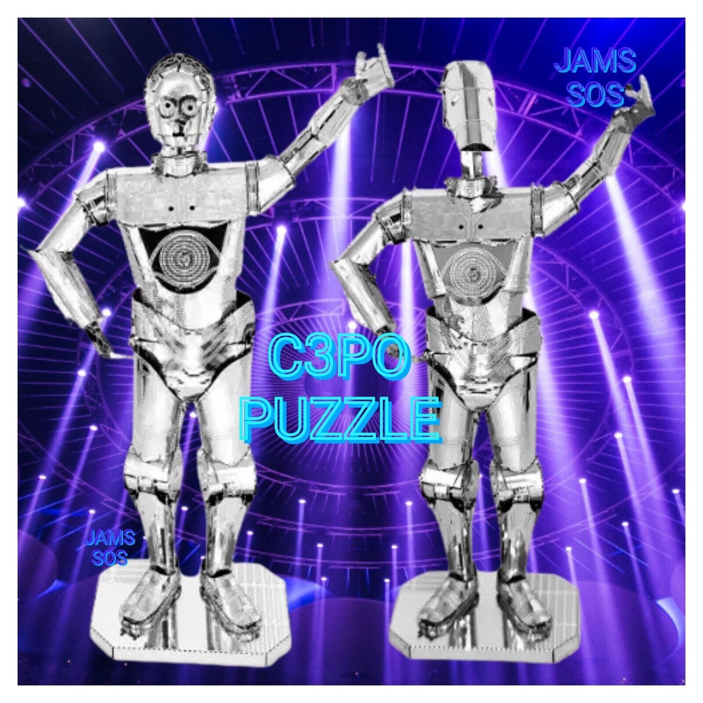 C3-PO 3D Metal Puzzle Model Kits DIY Laser Cut Puzzles Jigsaw C3PO STAR WARS