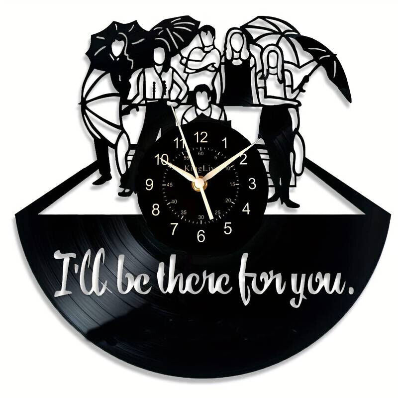 Friends TV Show Series Vinyl Record Black Wall Clock Art Decor Birthday Gifts